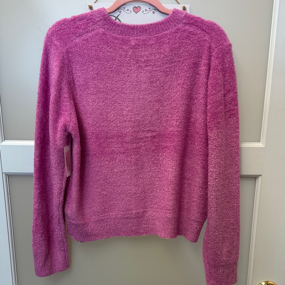 Zenana Vibrant Pink Brushed Soft Sweater – Cozy Blanket-Soft Knit, Chic - Picture 7 of 7